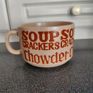Vintage Soup and Crackers Bowl